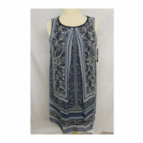 AB Studio Printed Popover Dress - Size 14 - Picture 4 of 5